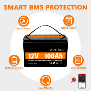 LiFePO4 päikeseenergia aku 12V 100Ah