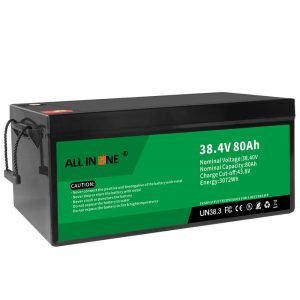 38,4 V 80Ah LiFePO4 pliihappe asendusliitium -ioon aku, 36V 80Ah
