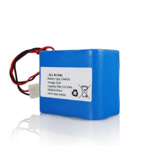 6.4V 12Ah LiFePO4 laaditav liitium 26650 32650 aku koos pistikuga päikesevalguse jaoks